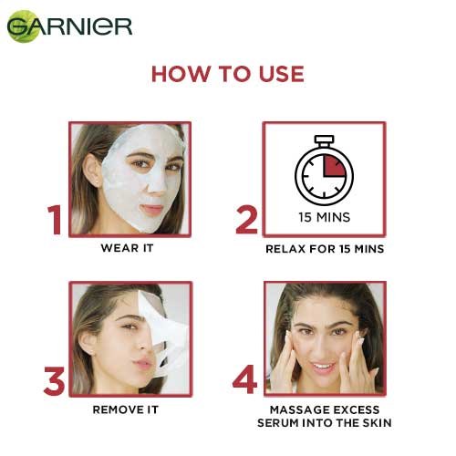 How To Use Garnier Serum Sheet Mask